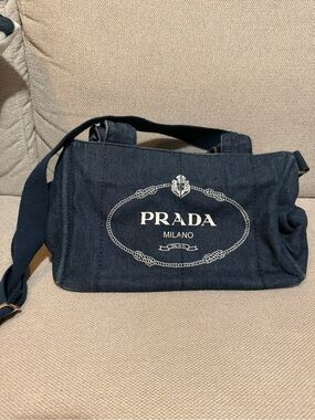 Prada Denim Canapa Bag